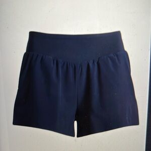 Zella Blue lined Athletic Shorts 3” with elastic waist size M color Navy